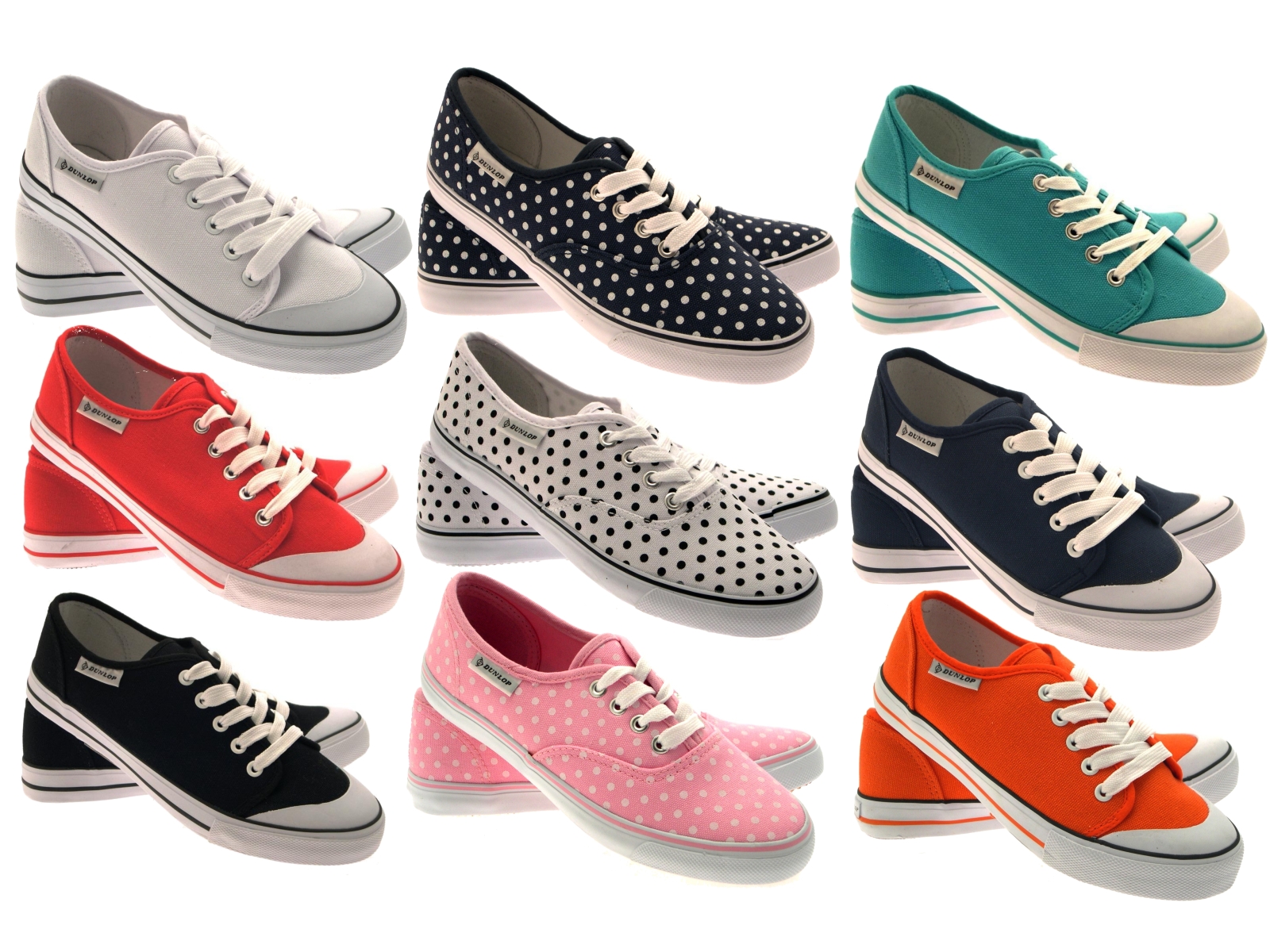 dunlop white canvas shoes